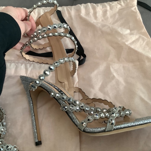 Sergio Rossi Crystal Sandals - NEW - size 38.5 - Picture 2 of 2